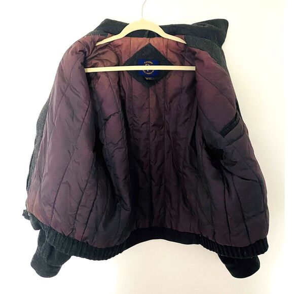 Vintage DP Explorer Wool Blend Gray Blazer Long Sleeve Metal Button Jacket XL - Picture 6 of 8